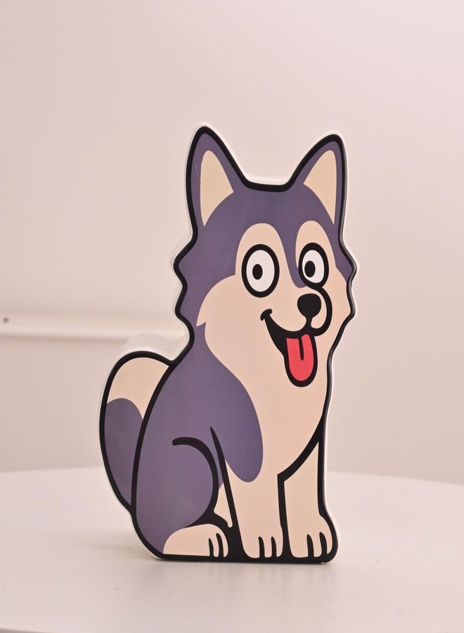 PIG WORLD Husky Piggy Bank for Adults Must Break to Open,Ceramic Money Bank,Puppy Piggy Bank for Boys,Alcancias De Dinero para Adultos,Girls Coin Bank,Modren Home Decor Living Room,Money Jar - Image 2